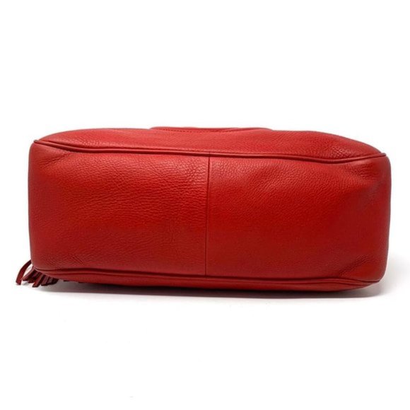 100% Auth Gucci Soho Red Calfskin Shoulder Bag - Picture 8 of 11